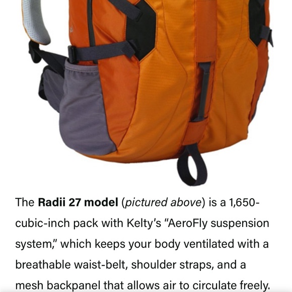 Kelty Radii 27 backpacking pack - Picture 9 of 11